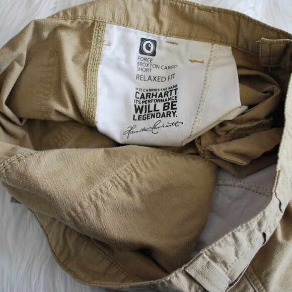 Carhartt Relaxed Fit Khaki Chino Cargo Shorts Men's 36 - Picture 5 of 5
